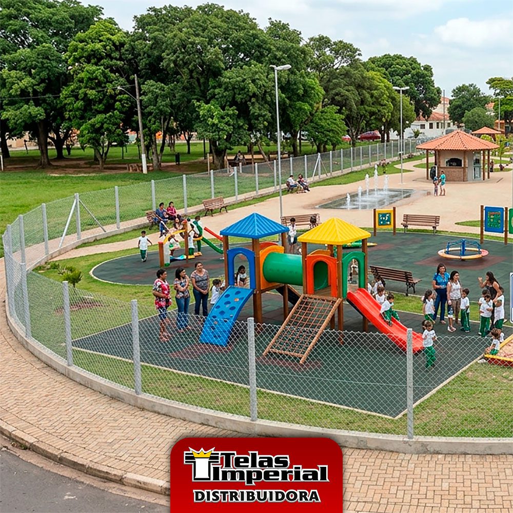 alambrados para playground e praça